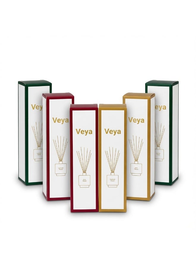 ڤيا فواحة أعواد عطرية فيا من 6 قطع – روز وجاردينيا ولافندر – 50 مل – مجموعة 6 قطع - Image 3